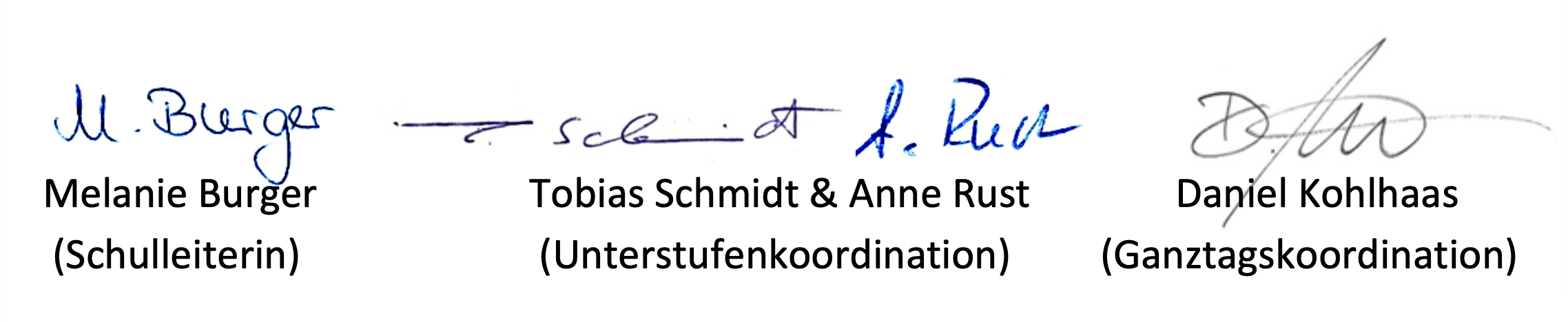 Unterschriften